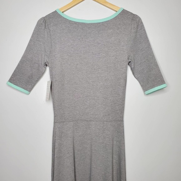 LuLaRoe Ana Maxi Dress Heathered Gray Sz S - Picture 6 of 13